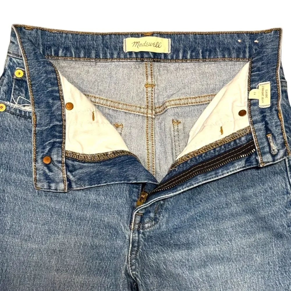 Madewell Classic Straight Leg High Rise Jeans 24